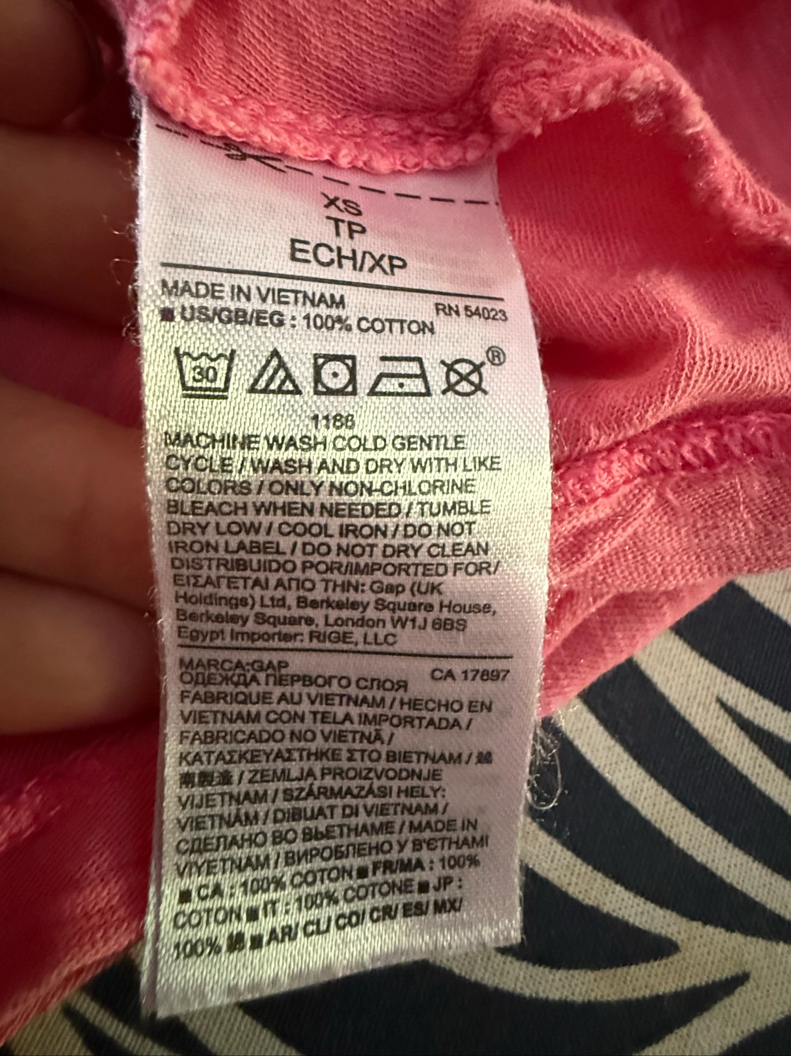 Gap, camiseta mujer rosa, talla Xs, muy buen estado – photo 4